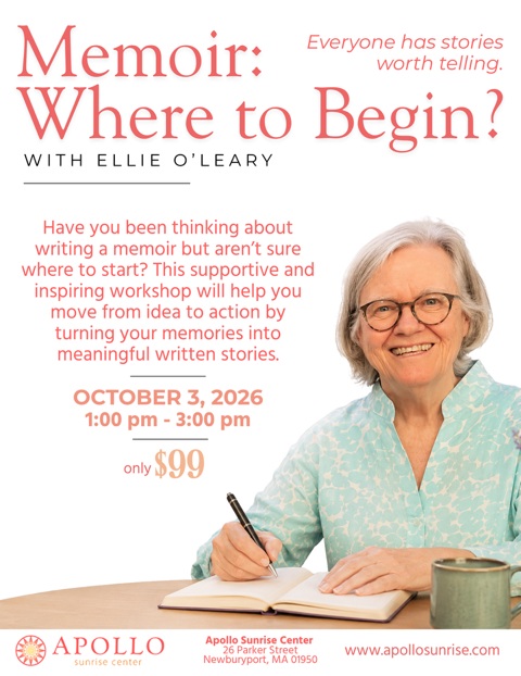 Memoir Where to Begin With Ellie O’Leary - October 3 -1